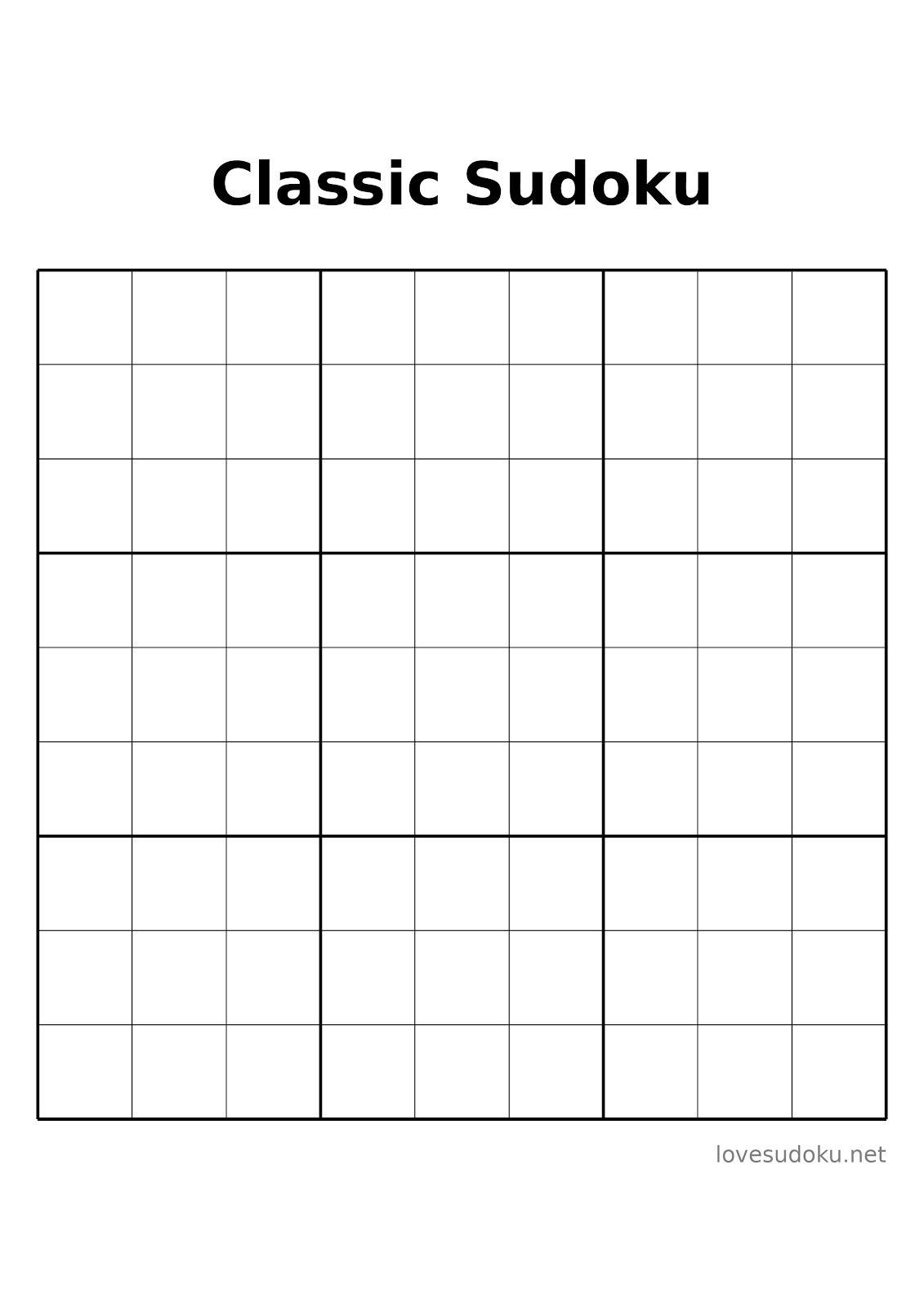 sudoku puzzles to print out